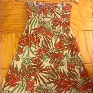 Gap Strapless floral sundress